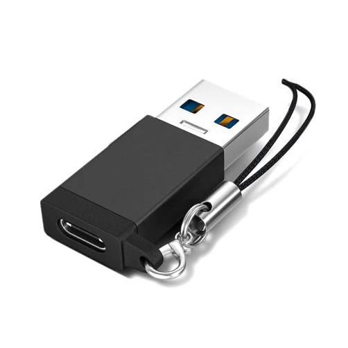 Rirsoasy Adapter USB to USB C 3.1, 5Gbps USB Type C Female to USB A Male Adapter Compatible withPC, Laptop, Charger, iPad Mini/Air, Galaxy S23 S21 S22，USB Hub, Flash Drive (Black)