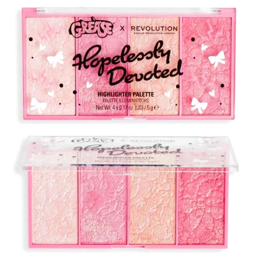 Makeup Revolution X Grease Highlighter Palette Illuminateurs Hopelessly Devoted 4 X 0.17 oz / 5 g, Assorted