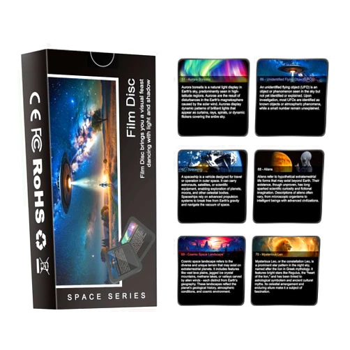 Syslux Realistic Constellation,Galaxy Star Projector Night Light Discs,Night Light Galaxy Projector Starry Sky Planetarium Lamp 6 Pack,4K Ultra HD (Device Not Included) (Realistic Constellation -6)