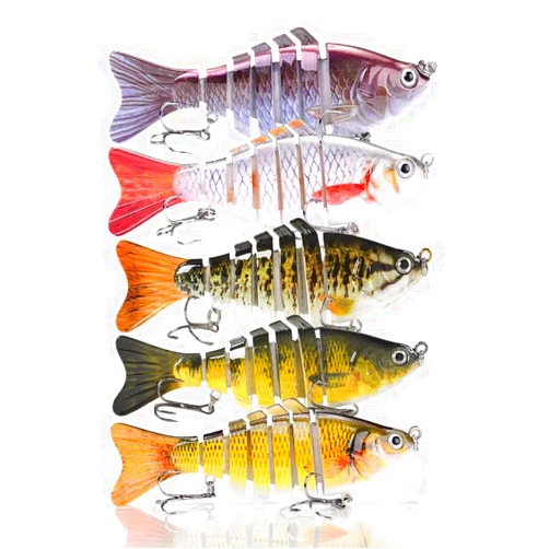 SirChic Multi-Segmented Fishing Lures, Glide Swim Bait Lure Freshwater and Saltwater for Bass Fishing Stuff, Swimbait Crank Baits