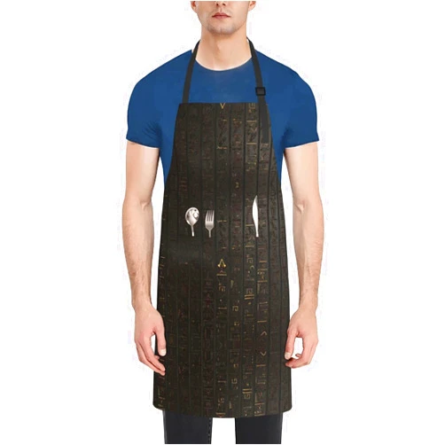 FoRes Vintage Elegant Neck Adjustable Painting Apron With 2 Pockets 28 x 33 In, Framing Lilac Flowers in Blossom Print