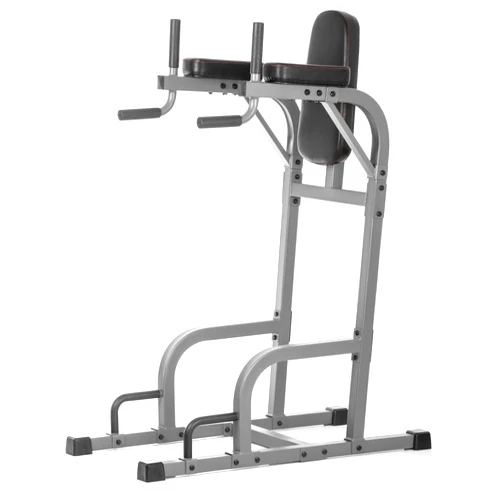 XMARK Captain's Chair with Dip Stand and Push Up Station, Commercial Vertical Knee Raise, Upper Body Workout Machine