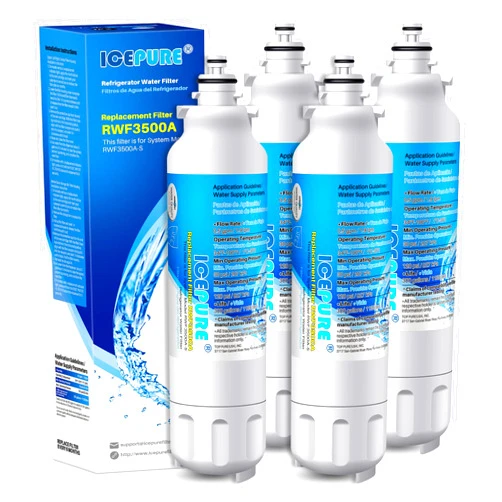 ICEPURE ADQ73613401 Refrigerator Water Filter Replacement for LG LT800P,ADQ73613401, ADQ73613403, ADQ73613402, LSXS26326S, LMXC23746S Kenmore 9490 4PACK