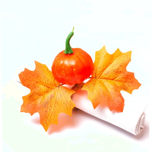 Wilybeol Thanksgiving Napkin Rings Set of 6, Pumpkin Design, Pumpkin Napkin Rings Holder, Durable Plastic, Perfect for Thanksgiving Table Decor and Festive Parties, Versatile Thanksgivin Decor