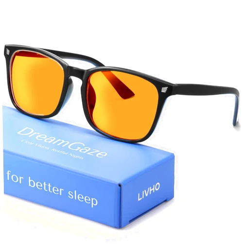 livho Gaming Blue Light Blocking Glasses for Better Sleep, Premium Night Driving, Computer Blockers for Man & Woman
