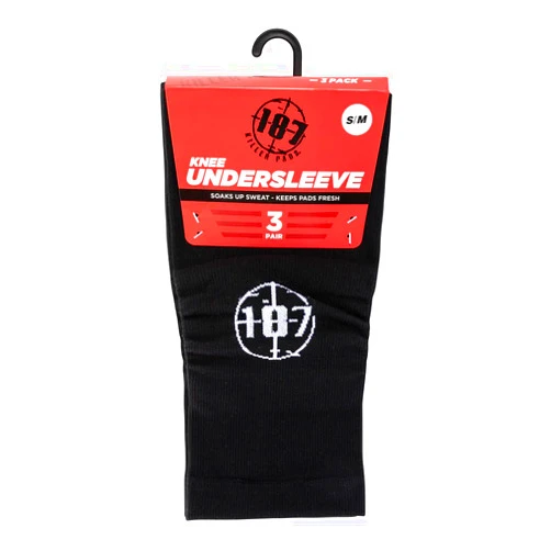 187 KILLER PADS Knee Undersleeve, BLACK - JR/XS