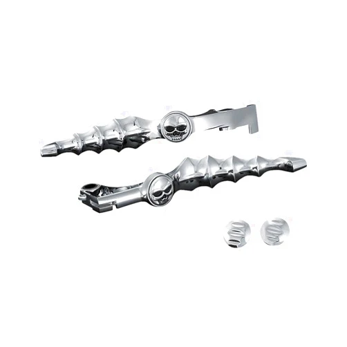 Kuryakyn 7411 Motorcycle Handlebar Accessory: Zombie Clutch and Brake Trigger Levers for 1988-2018 Honda Motorcycles, Chrome, 1 Pair