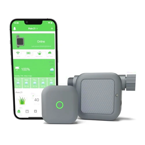 Netro Pixie Z1 Smart Hose Faucet Timer, Weather Aware, Compatible with Alexa (Pixie Z1 with Hub)