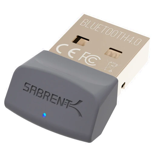Sabrent USB Bluetooth 4.0 Micro Adapter for PC [v4.0 Class 2 with Low Energy Technology] Gray (BT-UB40-GRY)