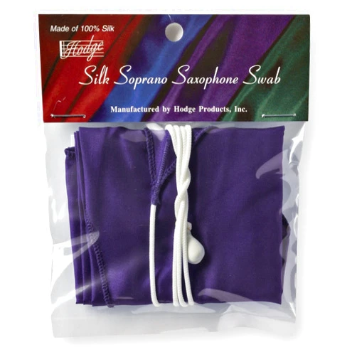 Hodge Silk Soprano Saxophone Swab - Purple