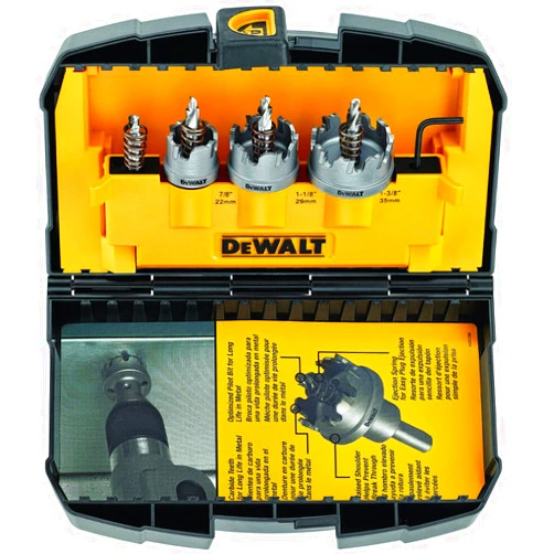 DEWALT DWACM1802 Metal Cut Carbide Holesaw Set, 3 Piece
