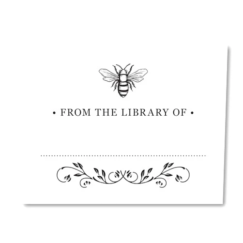 Port of Reverie Bookplate Stickers, Set of 48 From the Library of Stickers, Custom This Book Belongs to Stickers, Self-Adhesive Labels