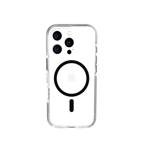 Tech21 EvoCrystal for iPhone 16 Pro - Compatible with MagSafe - Impact Protection Case 15x Military Standard Tested - in Black