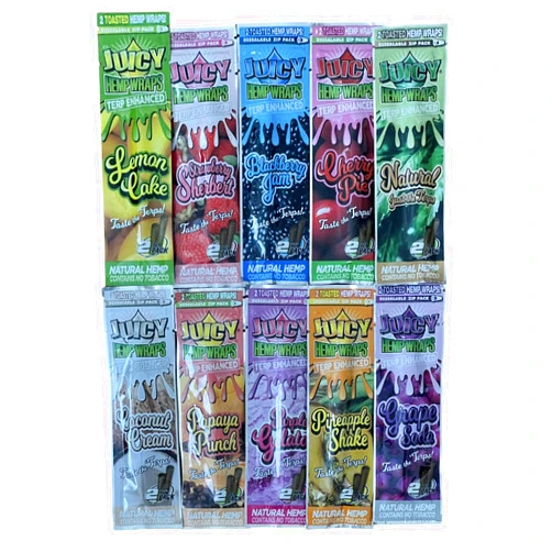 RSV Juicy Jay’s Rolling Paper Variety Combo 10 Packs (2 sheets per pack) + RSV Scoop Card