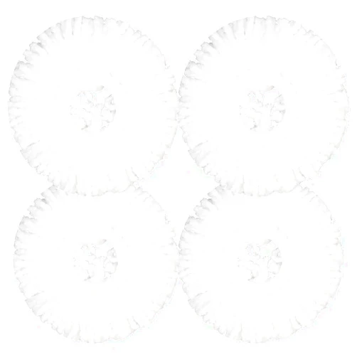 ANBOO Mop Head for Hurricane Spin Mop Microfiber Mop Head for 360°Spin Magic Mop Refills Round Standard Size Mop Pads 4 Packs