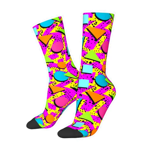 Sanghing Music Black Funny Crew Socks For Women Men,Casual Cool Athletic Sport Novelty Socks For Adults