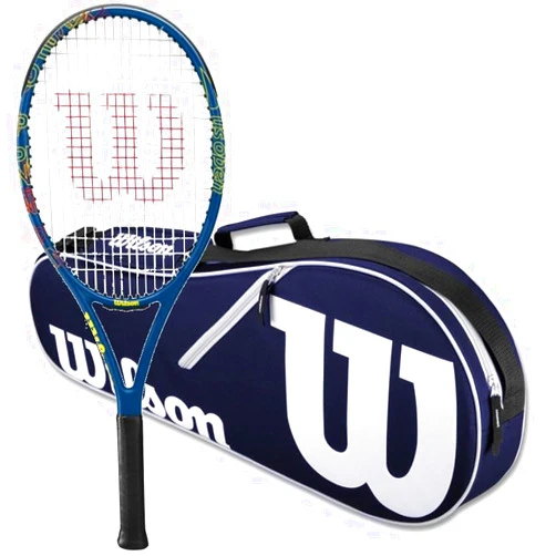 Do It Tennis Wilson US Open GS 105 Tennis Racquet Bundled with a Wilson Advantage II Tennis Bag
