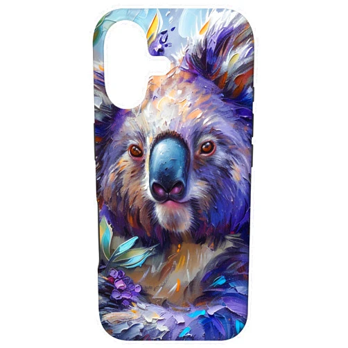 Lavender Flower Koala Gifts Koala Lover Floral Van Gogh Style Lavender Case for iPhone 17