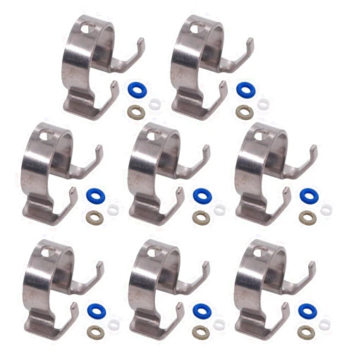 ApplianPar 8Pcs Fuel Injector Repair Seal Kit for Land Rover Range Rover Sport 2010-2014, LR4 2010-2013 for Jaguar F-Type 2014-2018, XJ 2011-2018, XJR 2014-2017, XF XFR XK XKR 2010-2015, XFR-S 2013-2015,