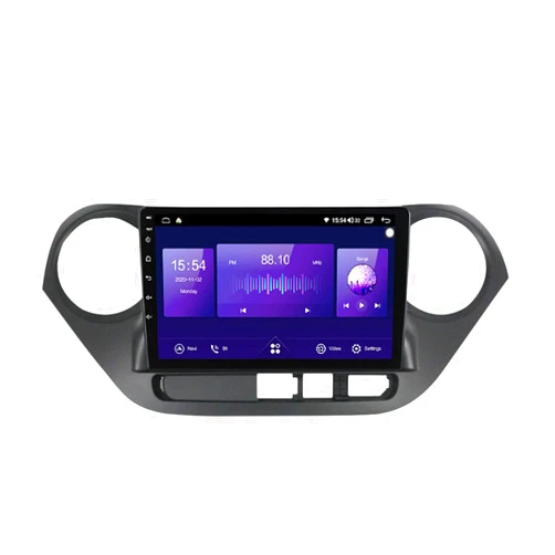 Generic Car Radio Stereo GPS Navigation for Hyundai i10 2014-2017 Plug and Play 10 Inch Touch Display Android 11 Support Steering Wheel Control Bluetooth Hands-Free Function Built-in CarPl