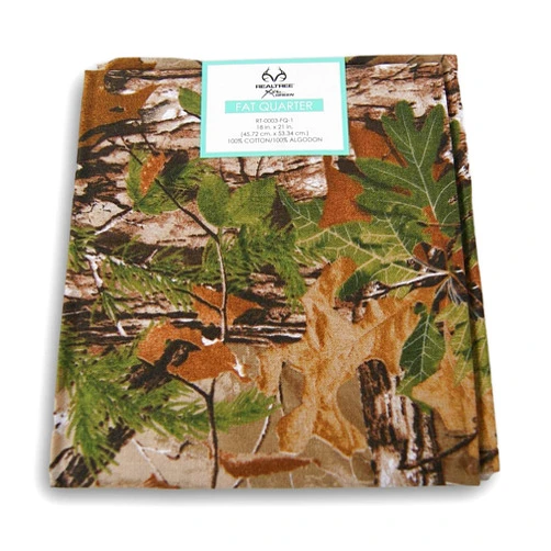 Creative Cuts Fat Quarter 100% Cotton for Sewing Crafts - 18 x 21 Inches (Camouflage)