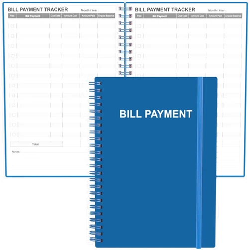Heveboik Bill Tracker Notebook - Monthly Bill Organizer & Planner for Personal Budgeting Financial, Payments Checklist Organizer, 5.8