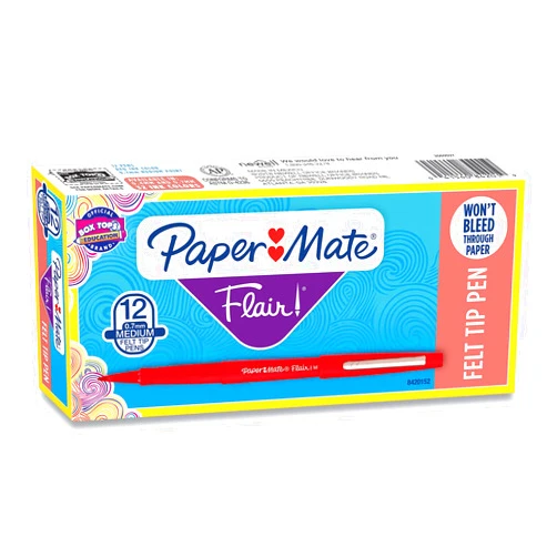 Paper Mate PAP8420152 - Flair Felt Tip Porous Point Pen - 2 Pack