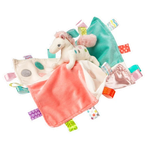 Mary Meyer Taggies Soothing Sensory Stuffed Animal Security Blanket, Painted Pony, 13 x 13-Inches