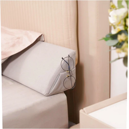 Aurako Twin Size Bed Wedge Pillow Headboard Pillow Mattress Wedge Bed Gap Filler Triangle Memory Foam Wedges Body Positioners for Sleeping Body Lumbar Backrest Reading Bolster Pillow