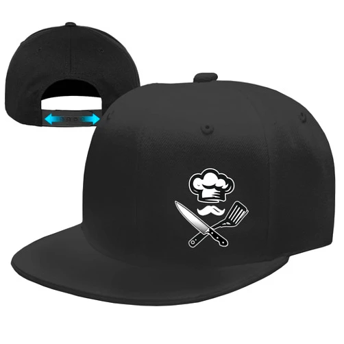 FACITE Snapback Hats for Men Flat Bill Brim Hats Cross Hats for Men Fitted Black Baseball Cap for Men Cool Hat