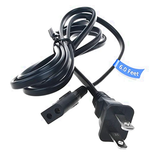 PwrON AC Power Cord for Sony CFDS50 CFDS70 and ZSRS60BT (CFD-S50 CFD-S70 ZSR-S60BT)