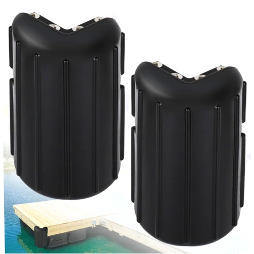 JYINCPED Corner Dock Bumper Fender, Inflatable Protection,Marine Corner Dock Fender Bumper,Soft UV-Resistant Marine-Grade Vinyl,Stainless Steel Mounting Hardware Included,8