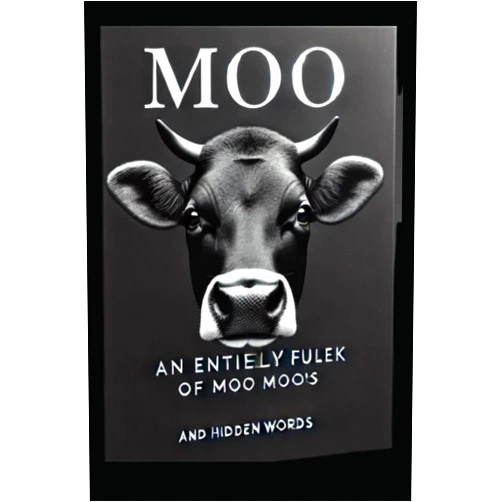 Moo-rific author Moo: An Entirely Filled Book of Moos and Hidden Words: Can You Find All the Hidden Words in a Field of Moos?
