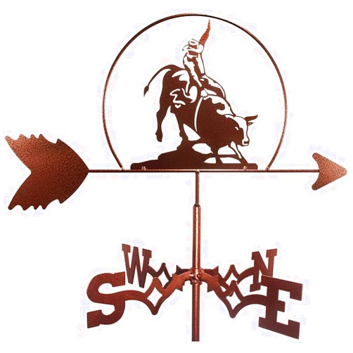 EXmalAia Weathervane,Farm Stainless Steel Home Matador Weather Vane Wind Direction Indicator Garden Weathervane Wind Vane Weathercock Measuring Tools for Outdoor Animal Holder
