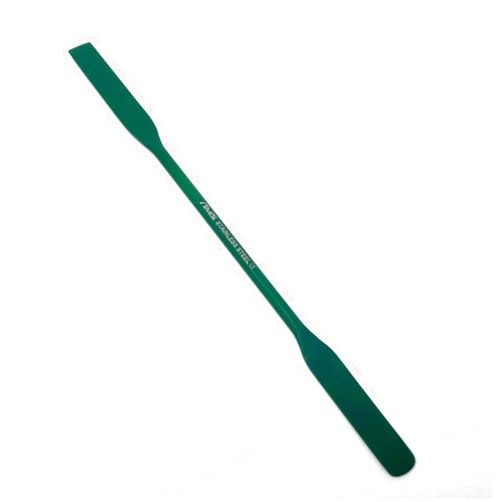 A2Z SCILAB A2Z-PT03 Stainless Steel Non Stick PTFE Coated Double Ended Wax Mixing Modeling Carver Restorative Makeup Spatula, Square & Round End, 7