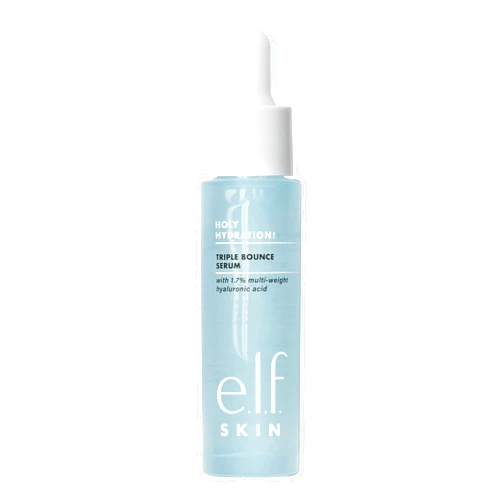 e.l.f. SKIN Holy Hydration! Triple Bounce Serum, 1.7% Hyaluronic Acid Serum For Plump, Bouncy Skin, Great For Hydrating Dry Skin