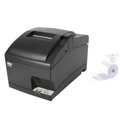 Epsilont Star Micronics SP742ME Ethernet Kitchen Printer, Compatible with Square and Clover, Impact, Auto Cutter, Power Supply and Cable Included and 2 Rolls of Epsilont Paper