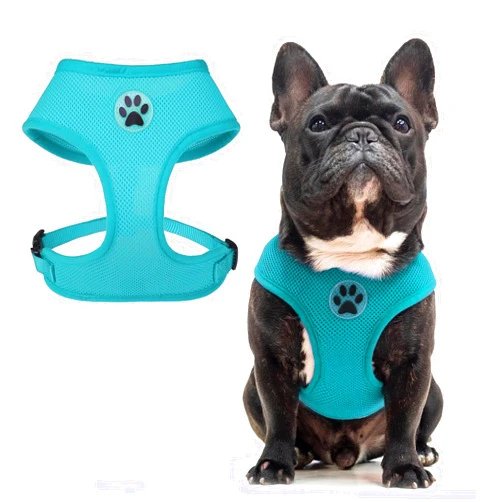 BINGPET No Pull Dog Harness,Soft Mesh Breathable All Weather Vest Harness,Safety Protection Design Durable Adjustable Step-in Easy Walk Dog Harness for Small Medium Large Dogs(RoyalBlue,L)