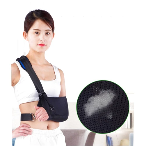 ELQ Medical Arm Sling Swathe Brace Reinforced Immobilizer Broken Arm The Comfortable and Breathable Fabric Velvet Shoulder Pads Fracture Shoulder Breathable and Breathable Fabric , L