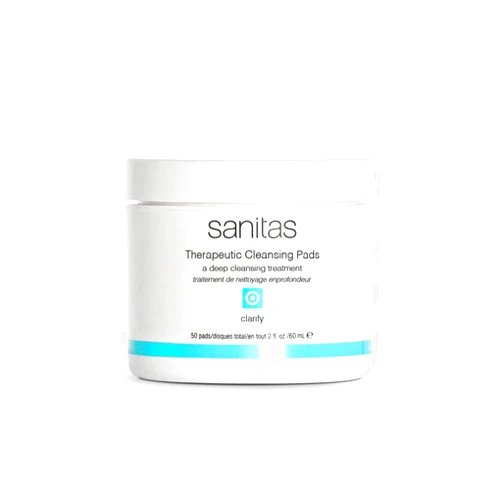 Sanitas Skincare Therapeutic Cleansing Pads, Clarifying Treatment, Salicylic Acid, Niacinamide, 50 pads / 2 Ounces