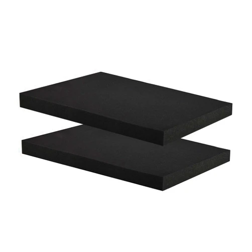 Crafjie 2 Pcs Packing Foam Sheets 16 x 12 x 1 Inch Polyurethane Foam Sheet, Cuttable Foam Inserts Tool Box Cushioning, Camera, Crafts, Black