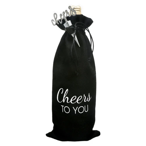 Pavilion Gift Company Cheers to You-13 Wine Gift Bag Set, 13