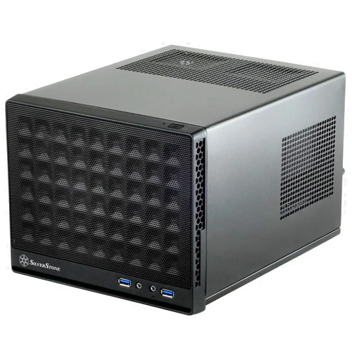 SilverStone Technology Ultra Compact Mini-ITX Computer Case with Mesh Front Panel Black (SST-SG13B-USA)