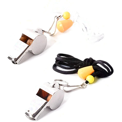 Runtasty [Voted No.1 Whistles] Premium Metal Whistle Pack of 2 with Adjustable & Removable Lanyard. Ideal for Survival, Teacher, Football/Basketball/Soccer Coach, Sports, Safety, Emergency or Protection!