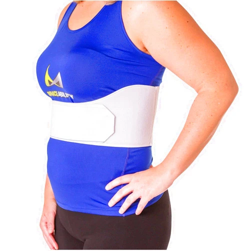 BraceAbility Rib Injury Binder Belt - Universal Broken Rib Brace for Women, Fractured, Cracked Ribs, Rib Cage Compression Wrap for Bruised Ribs Support, Sternum Injury Recovery (Fits 36”-58”)