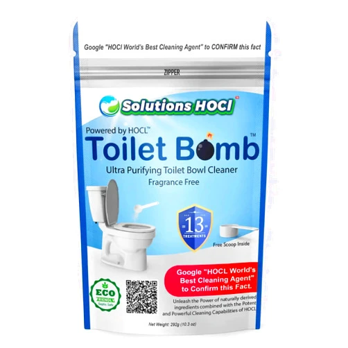 Solutions HOCL Power Clean with HOCL Toilet Cleaner Bomb - 13 Treatments Fragrance Free