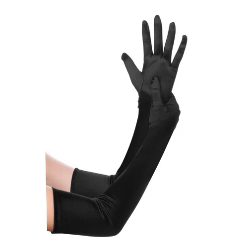 BABEYOND Long Opera Party 1920s Satin Tea Party Gloves Costume Stretchy Adult Size Elbow Length