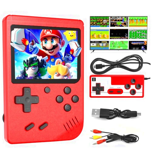 CWZZ Retro Handheld Game Console 400 Classic Preloaded Rechargeable Gaming Console Support for Two Players, Mini Portable Video GamesToy Gift for Christmas