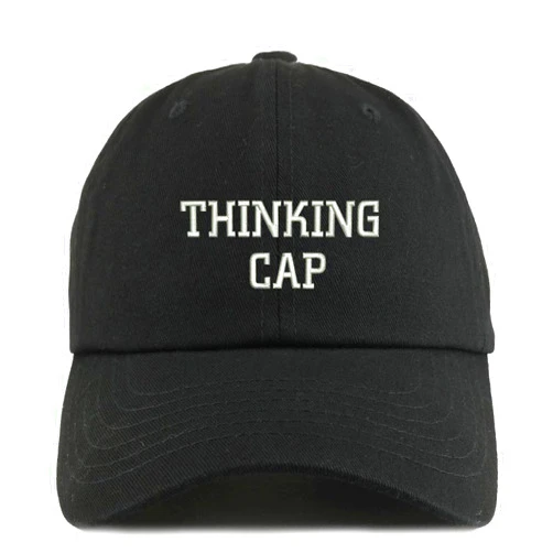 Trendy Apparel Shop Thinking Cap Solid Adjustable Unstructured Dad Hat