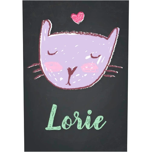 Lona Prudence Paris Publishing Lorie: Carnet de notes A5 | Prénom personnalisé Lorie | Cadeau d'anniversaire pour fille, femme, maman, copine, sœur | Dessin de chat mignon | 120 ... Format A5 (14.8 x 21 cm) (French Edition)